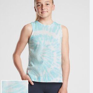 Athleta Girl Tie Dye Explore Tank Athleisure Activewear Sporty M 8 10